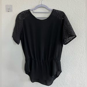 ANN TAYLOR Black Work Top